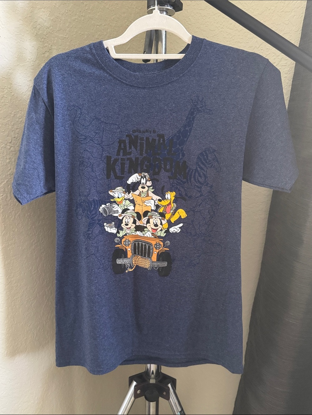 Disney Parks Animal Kingdom Fab Five Safari S Blue Short Sleeve Shirt
